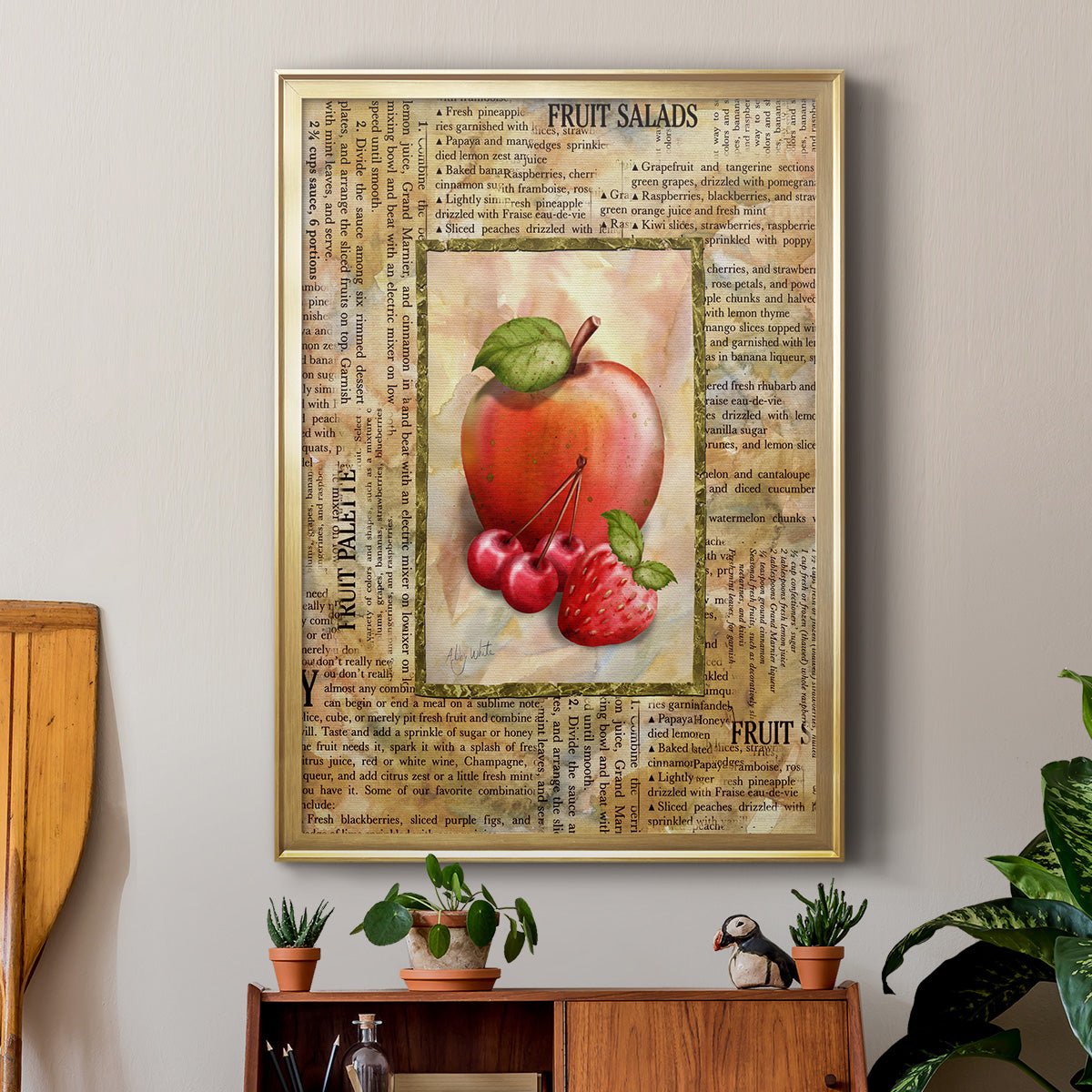 Mixed Fruit I - Modern Framed Canvas Print