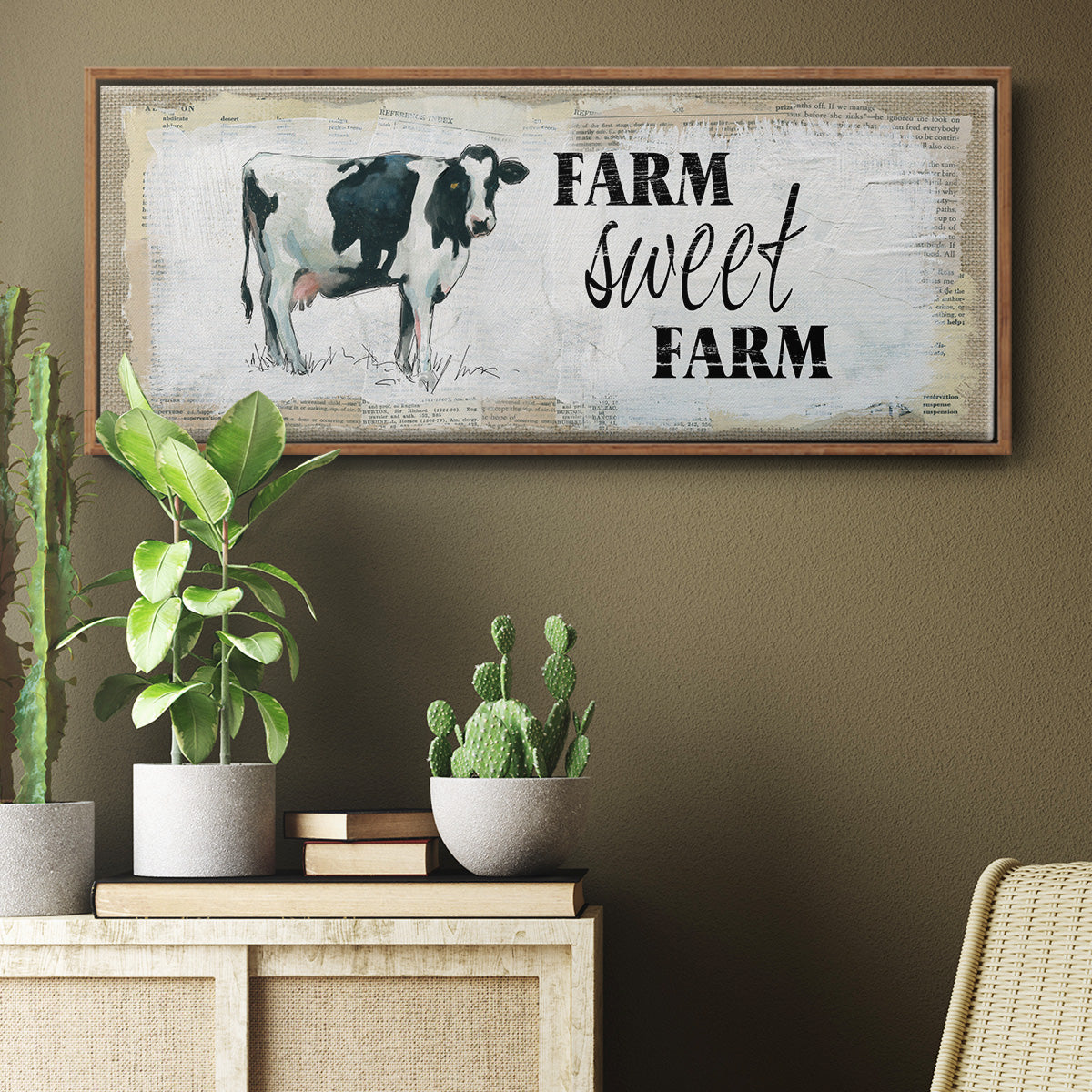 Farm Sweet Farm II - Floater Framed Canvas Print