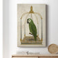 Green Parrot on Swing - Canvas Art Print