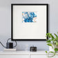 Dancing Blue II Premium Framed Print Double Matboard