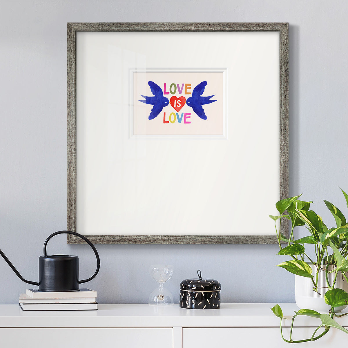 Love Loudly Collection A - Double Matboard Framed Print