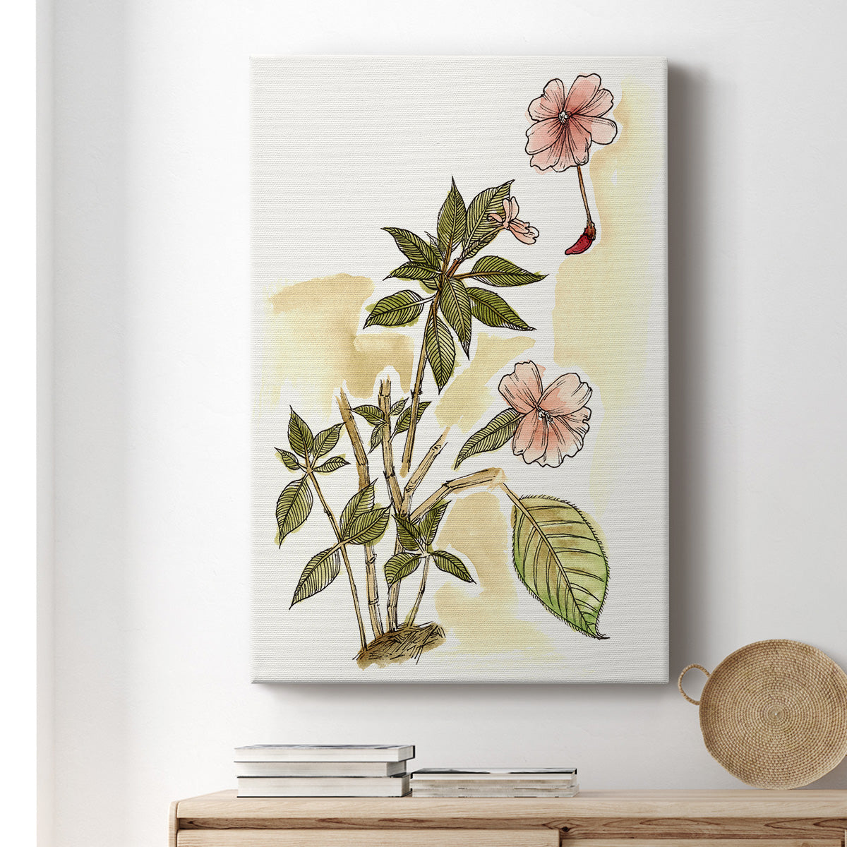 Impatiens Study Premium Gallery Wrapped Canvas - Ready to Hang