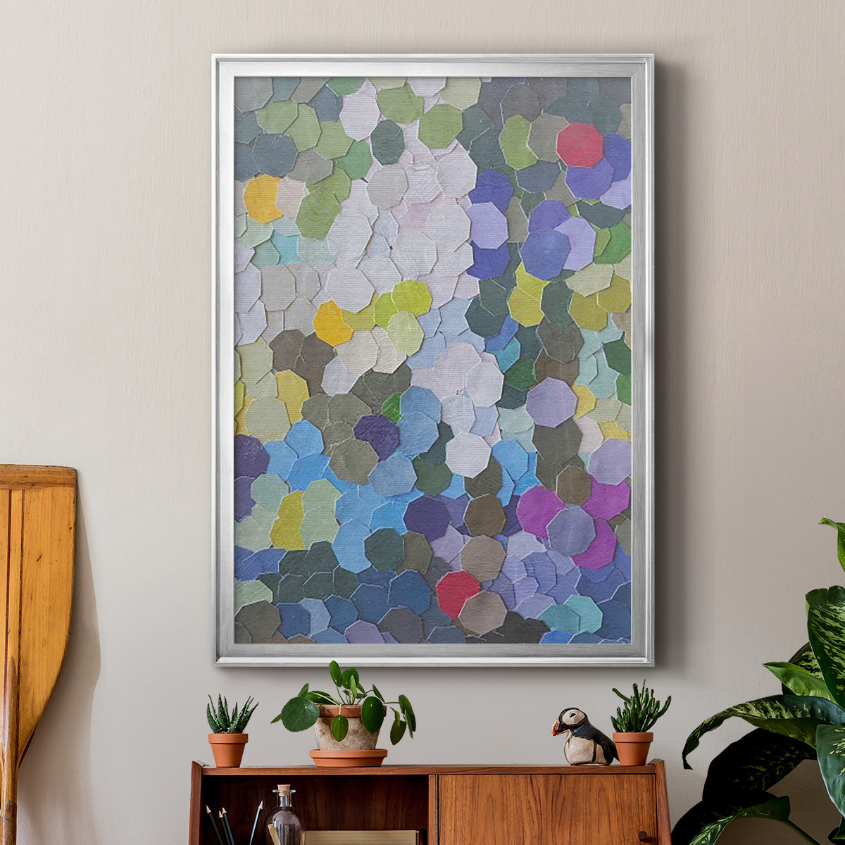 Doris Duke Garden - Modern Framed Canvas Print