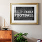 Faith Family Football Premium Framed Print - Ready to Hang