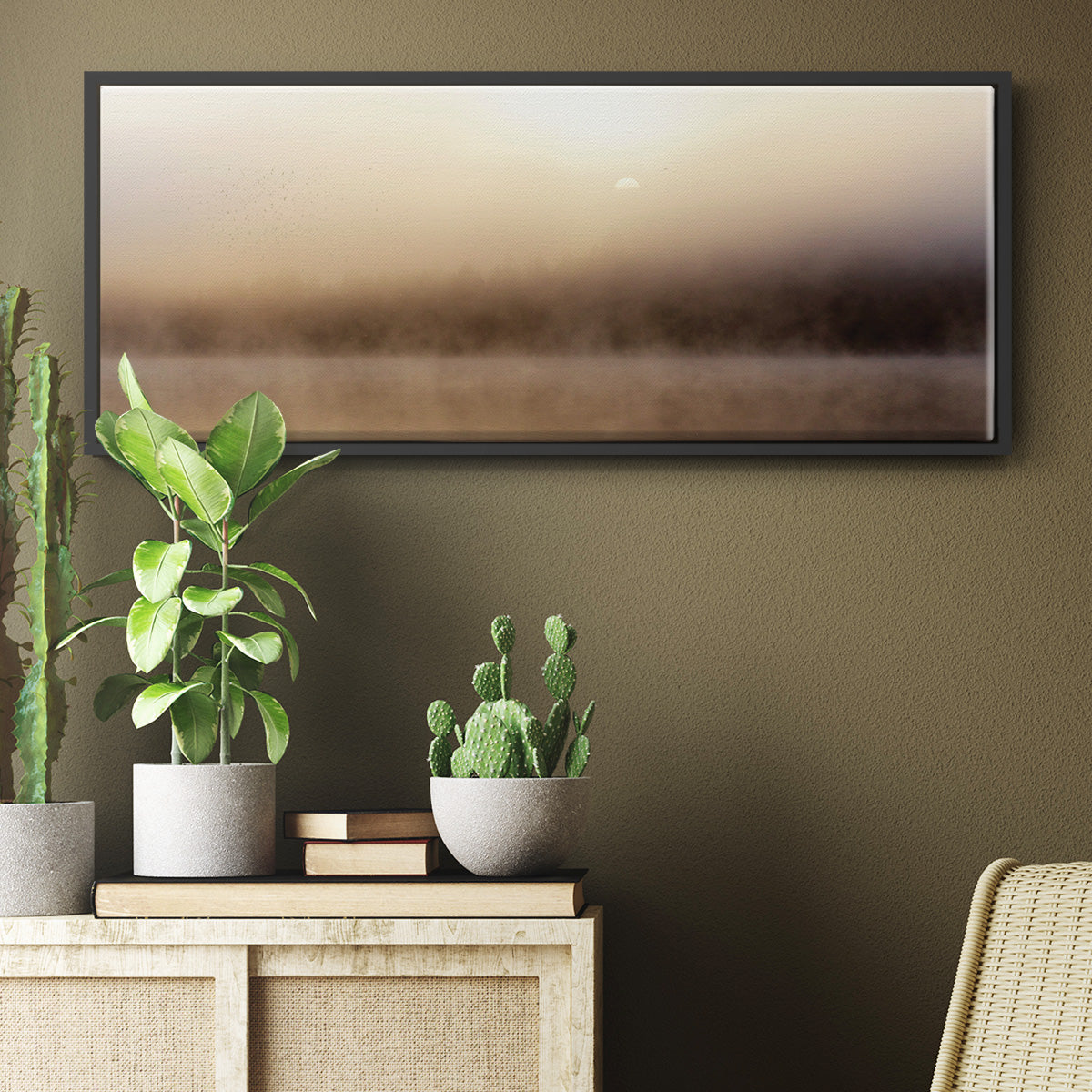 Break of Dawn - Floater Framed Canvas Print