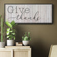 Give Thanks - Floater Framed Canvas Print