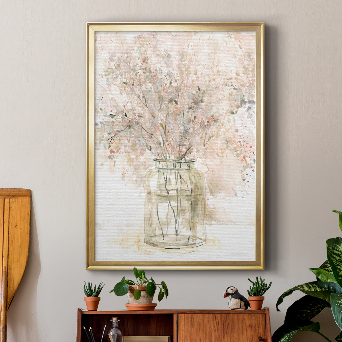 Delicate Arrangement II - Modern Framed Canvas Print