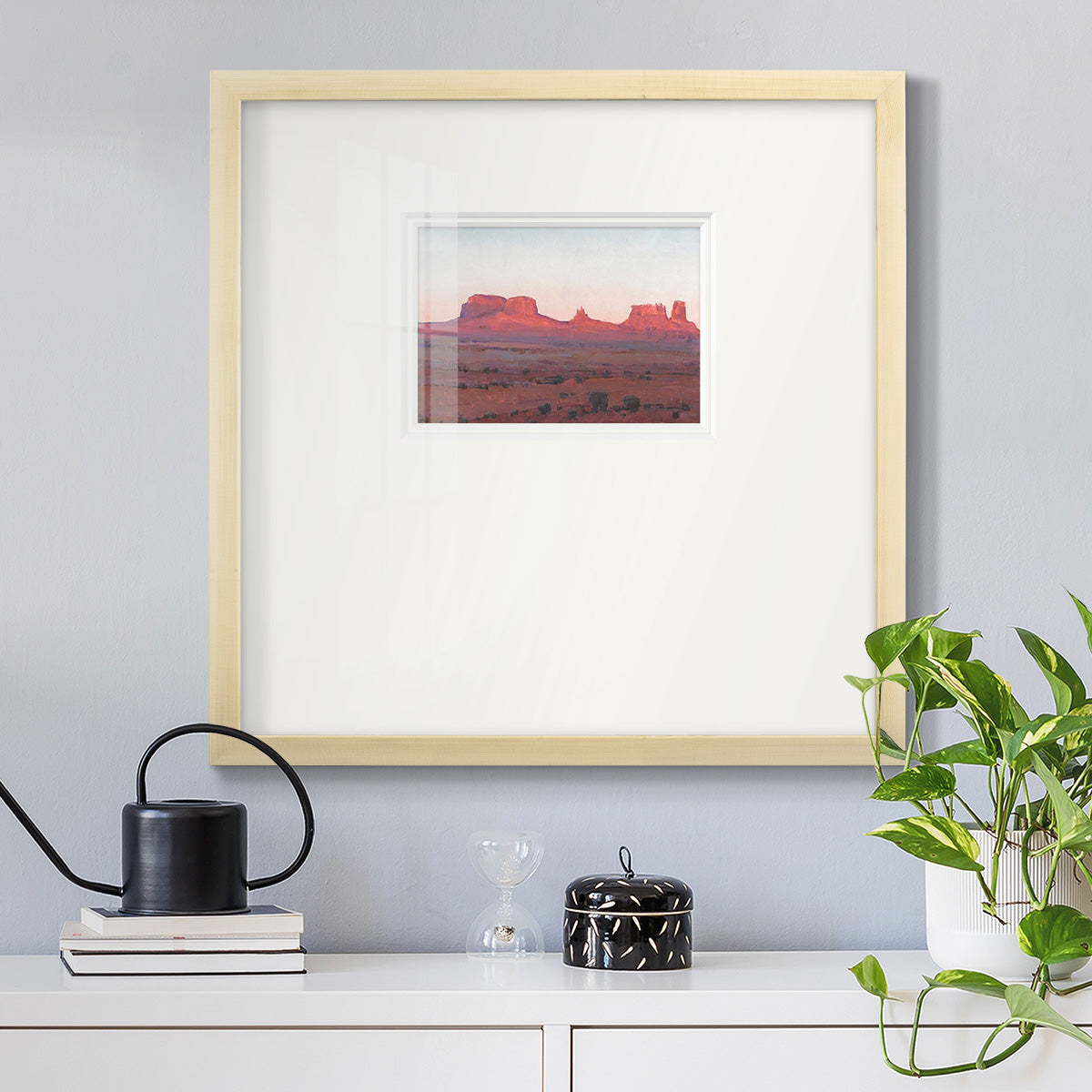 Red Rocks at Dusk II Premium Framed Print Double Matboard