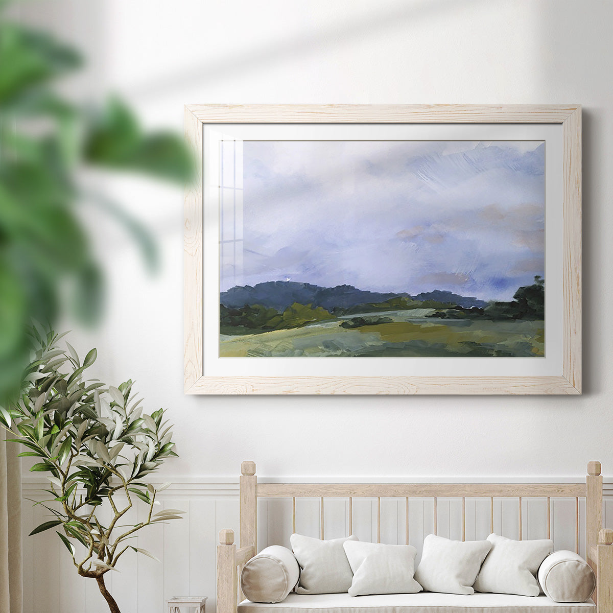 Pastoral Horizons II - Barnwood Framed Art Print