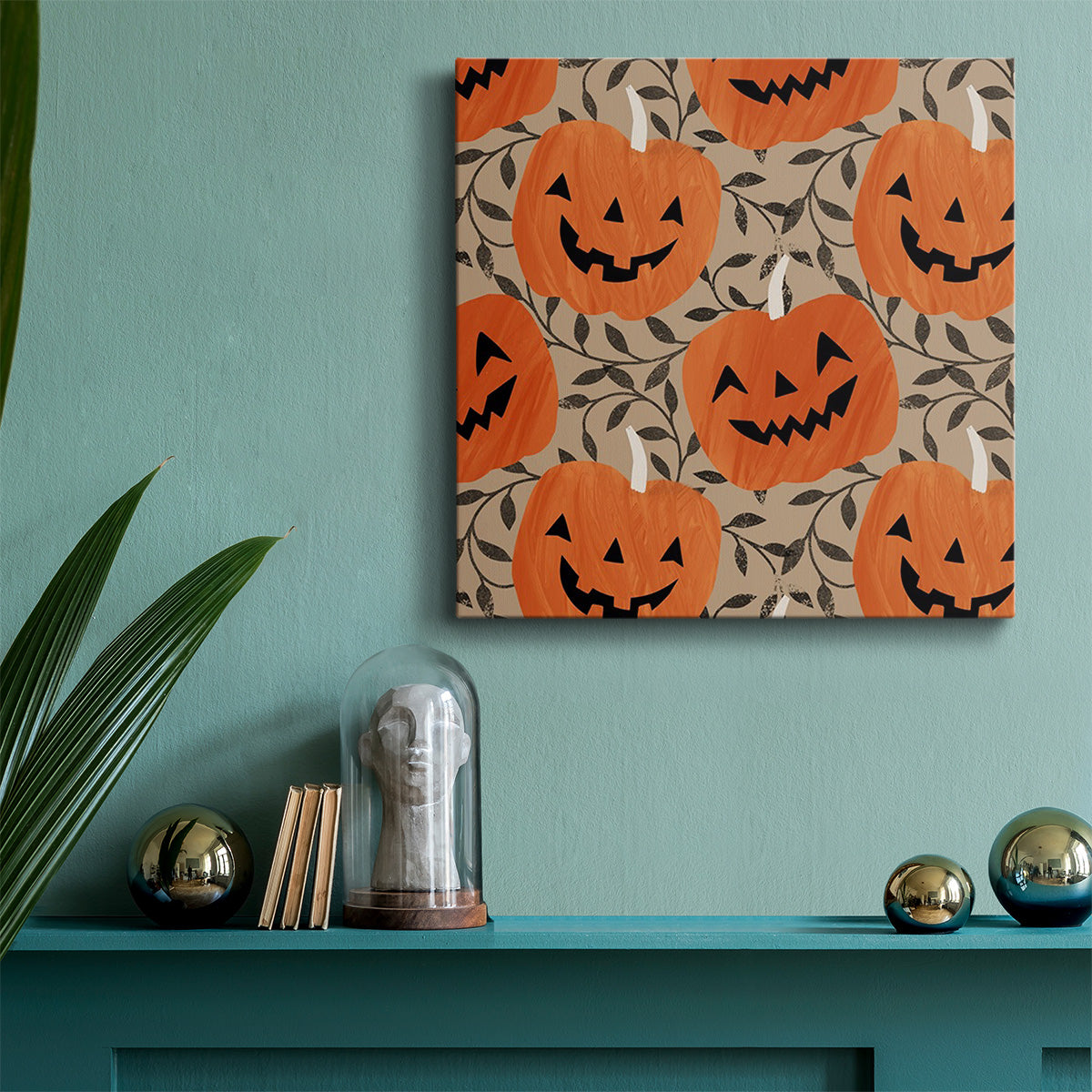 Graphic Halloween Collection F-Premium Gallery Wrapped Canvas - Ready to Hang