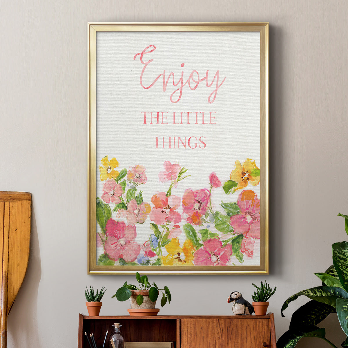 Little Things - Modern Framed Canvas Print