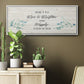 Floral Happily - Floater Framed Canvas Print