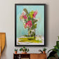 Turquoise Lilly - Modern Framed Canvas Print