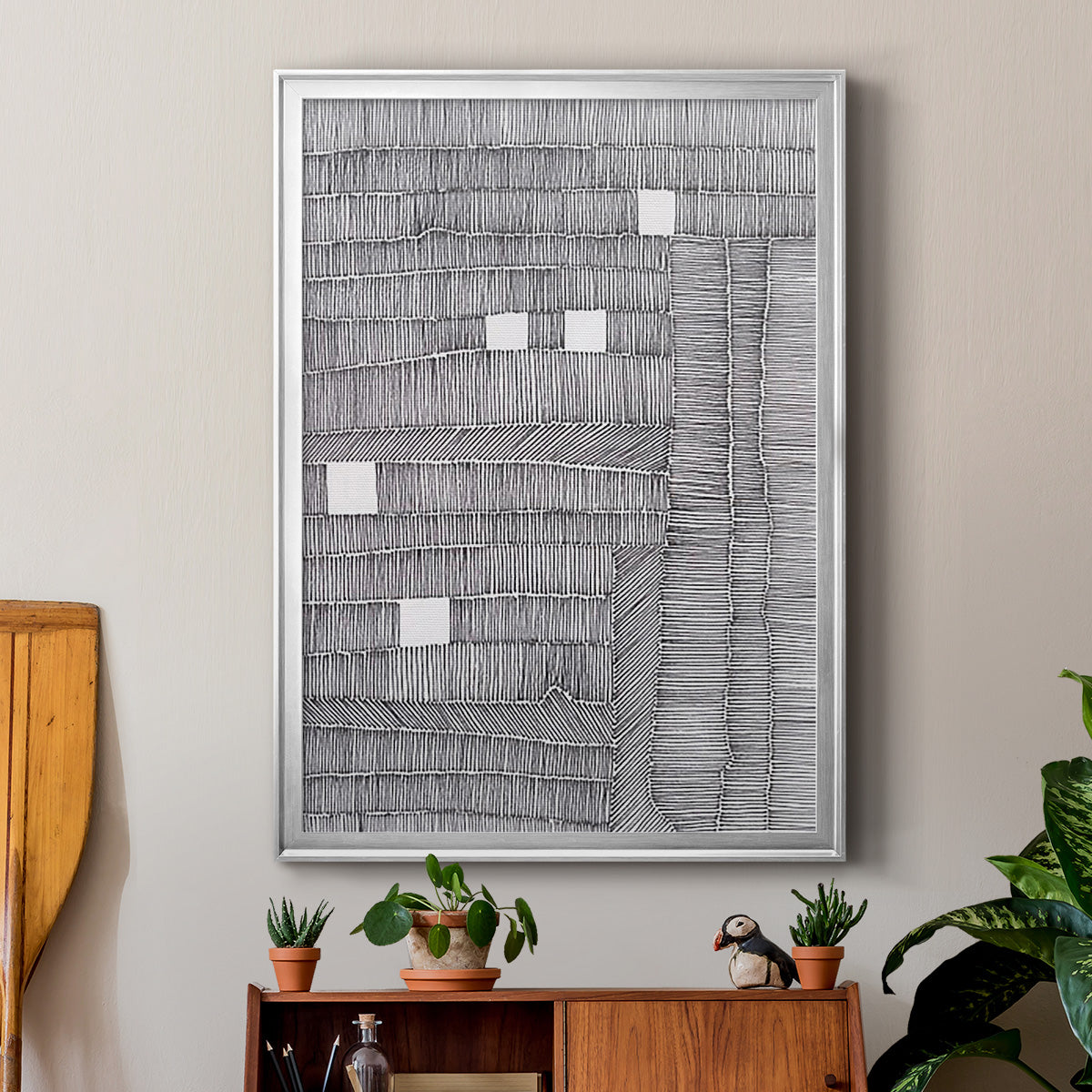 Tedious II - Modern Framed Canvas Print