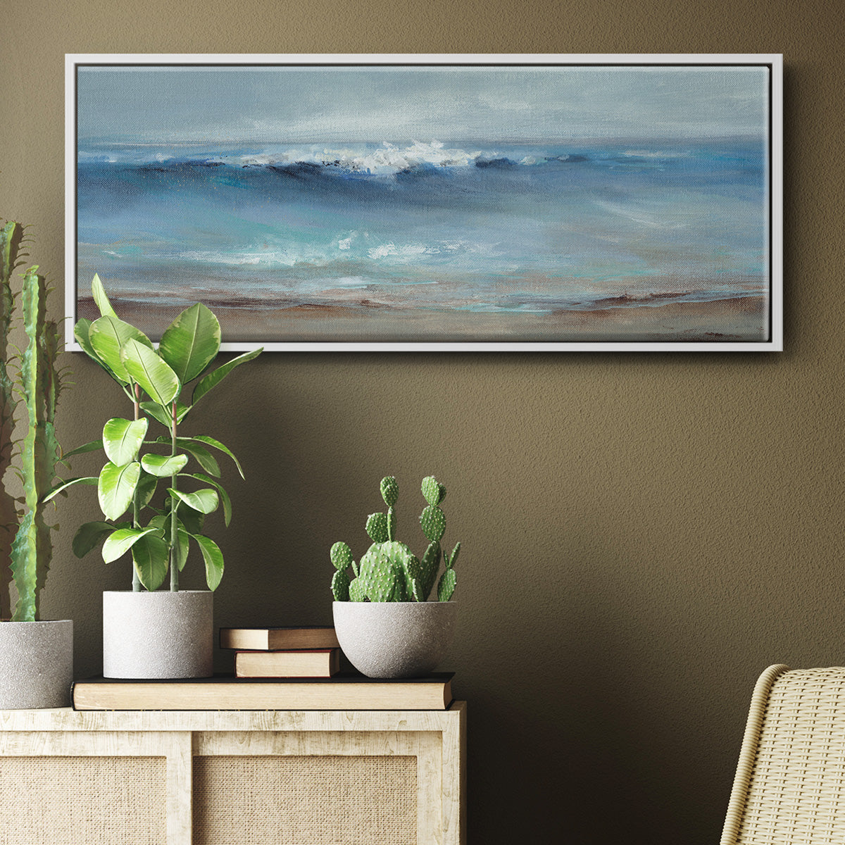 Northeast Wind - Floater Framed Canvas Print