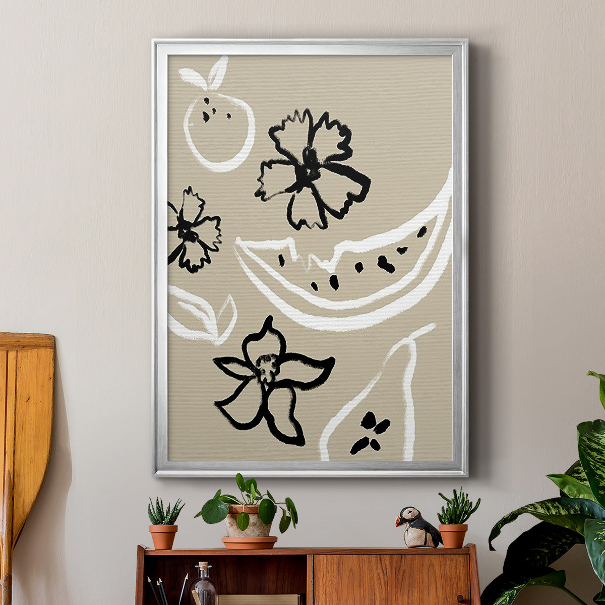 Summer Bounty I - Modern Framed Canvas Print