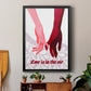 Groovy Love II - Modern Framed Canvas Print