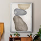 River Rocks Contour II - Modern Framed Canvas Print