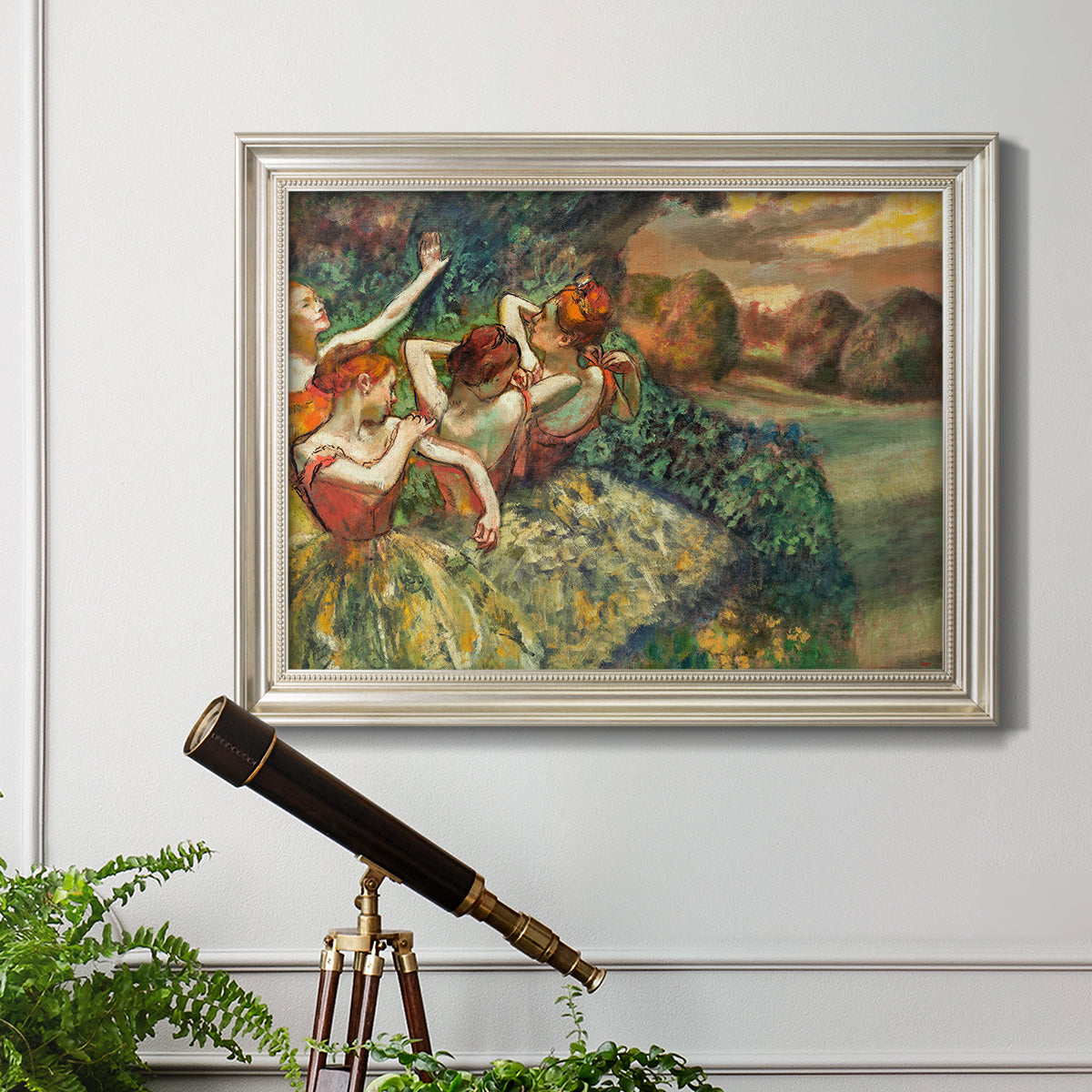 Four Dancers - Ornate Framed Canvas Print