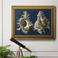 Conch Shells on Navy II Premium Framed Canvas- Ready to Hang