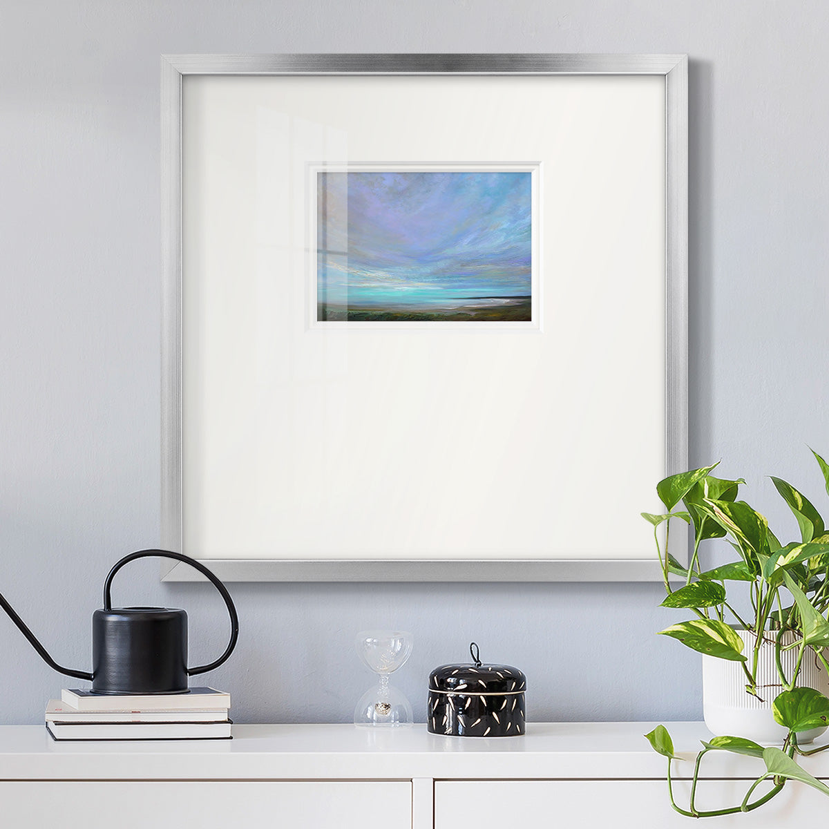 Coastal Views III Premium Framed Print Double Matboard