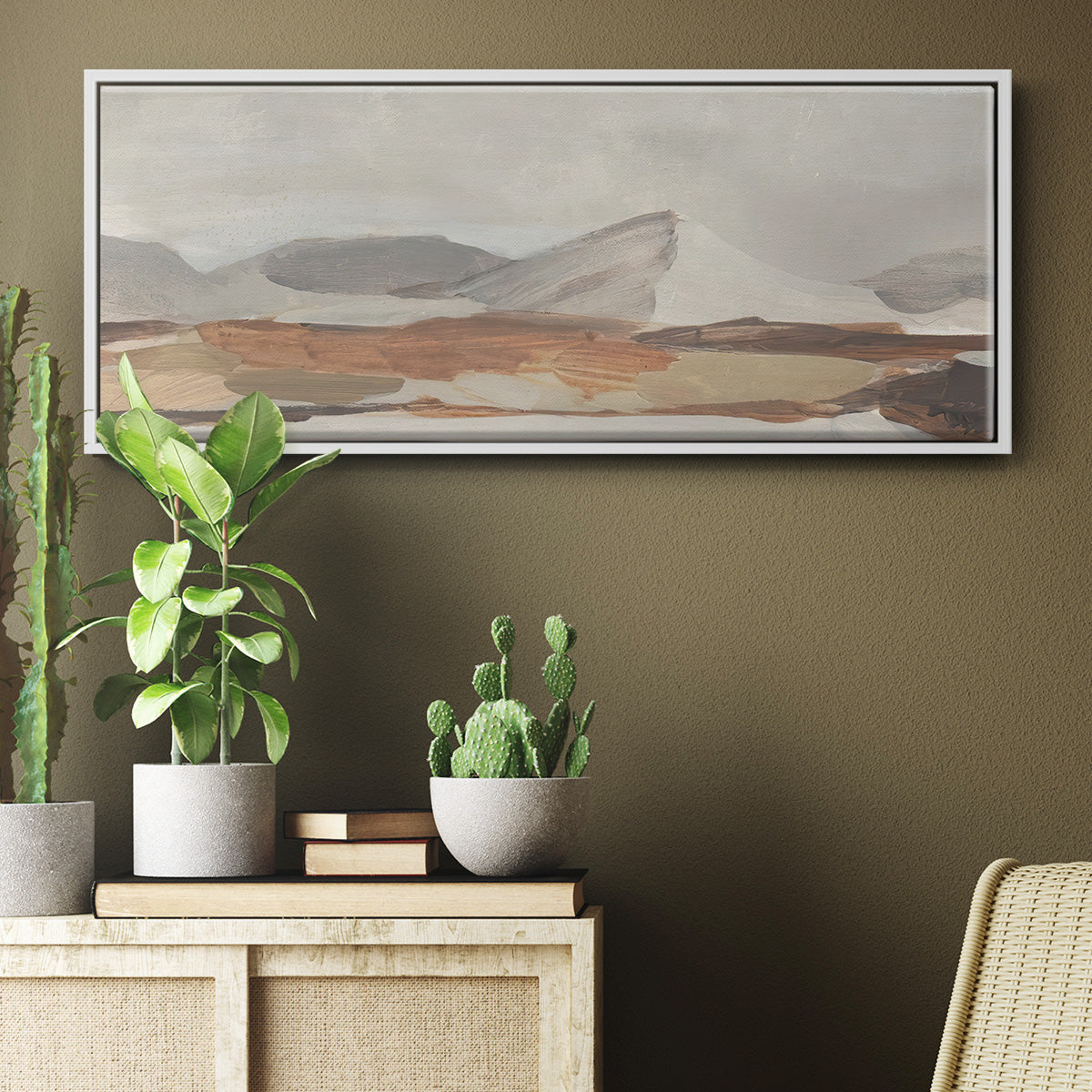 Dusky Mountain II - Floater Framed Canvas Print