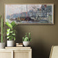 View of the Kromme Waal in Amsterdam - Floater Framed Canvas Print