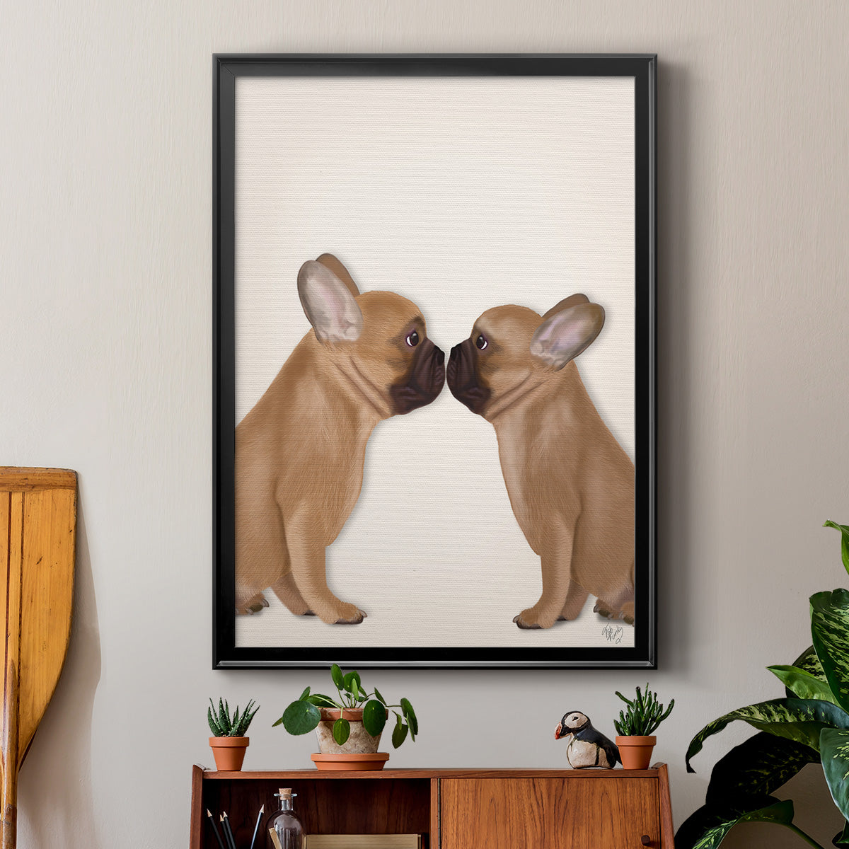 French Kiss Close Up I - Modern Framed Canvas Print