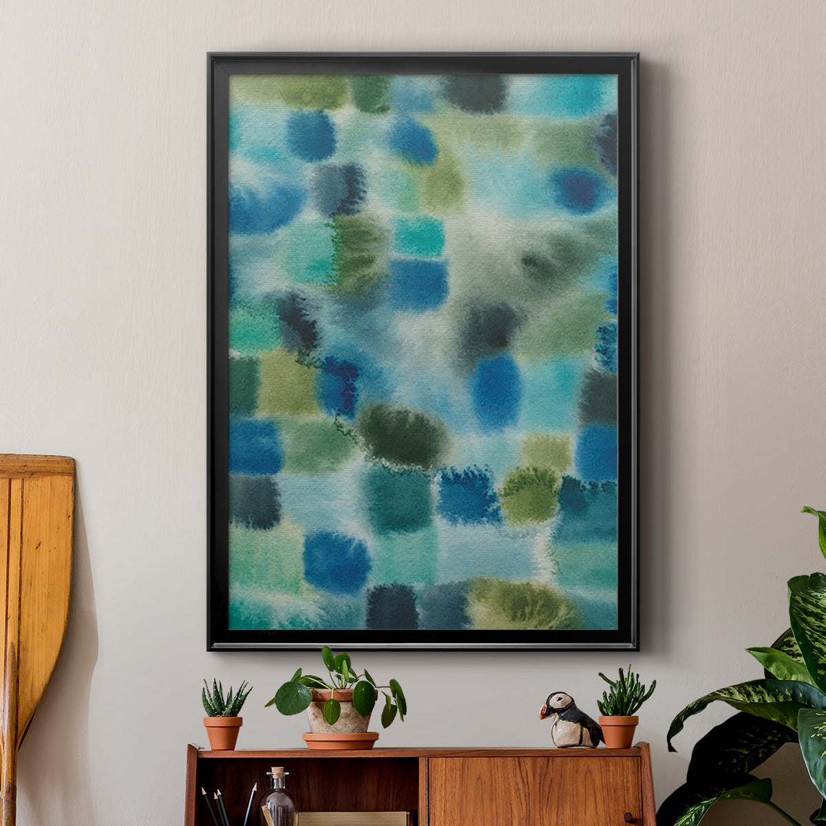 Earthy Plexus I - Modern Framed Canvas Print