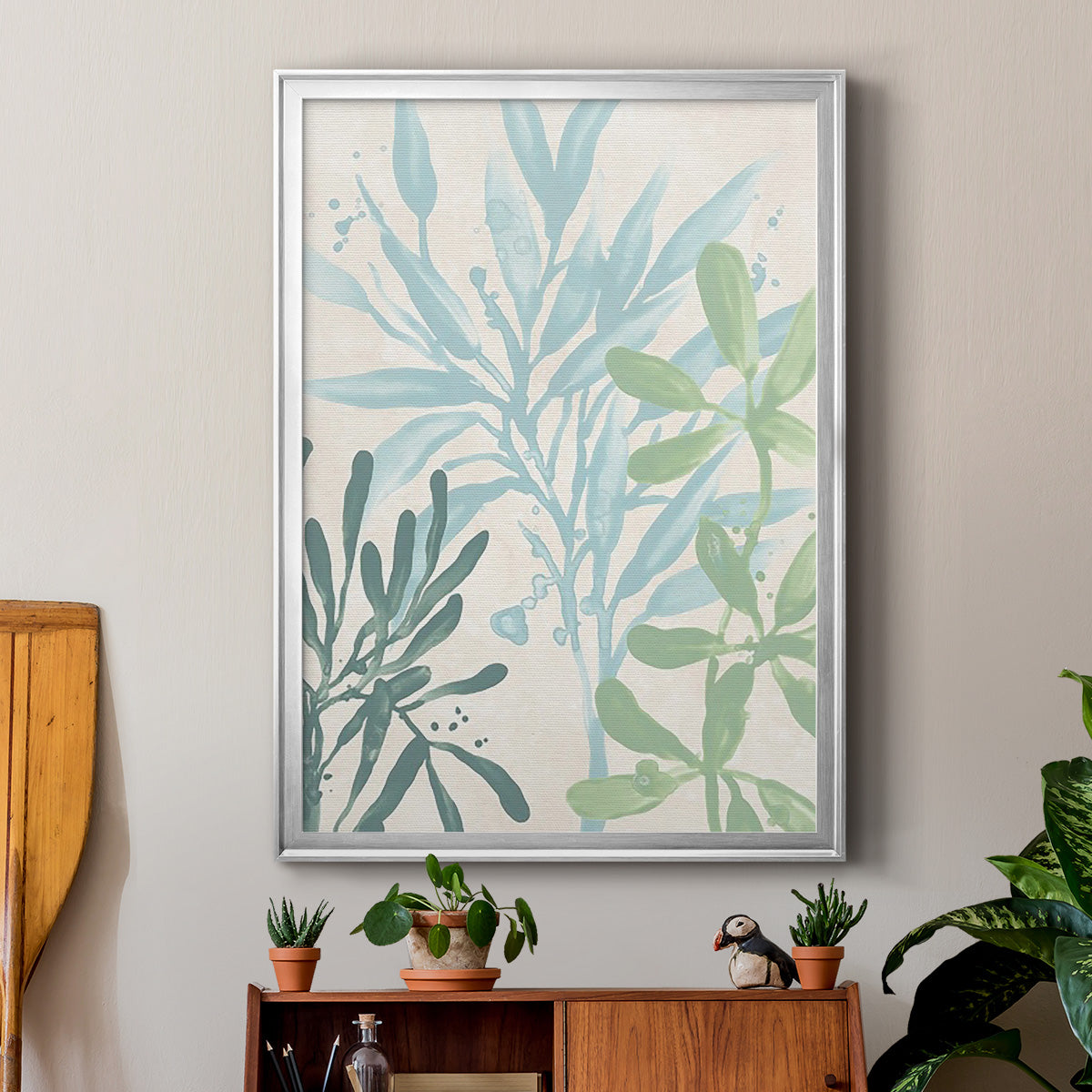 Swaying Seagrass III - Modern Framed Canvas Print