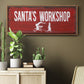 Santa's Workshop - Floater Framed Canvas Print