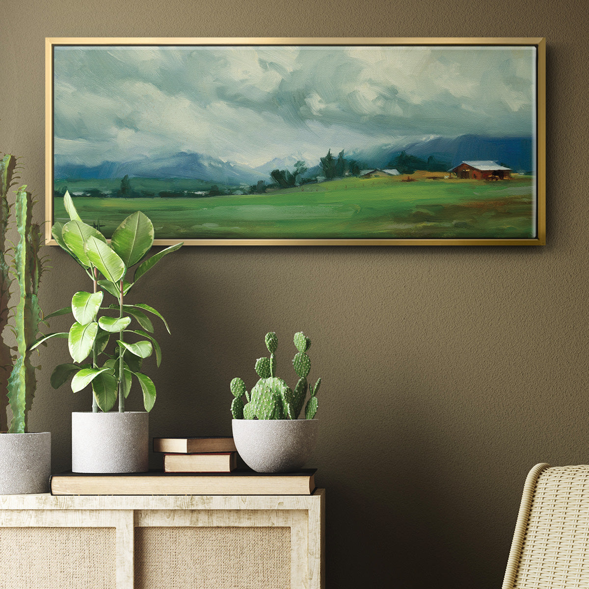 Wallowa Valley - Floater Framed Canvas Print