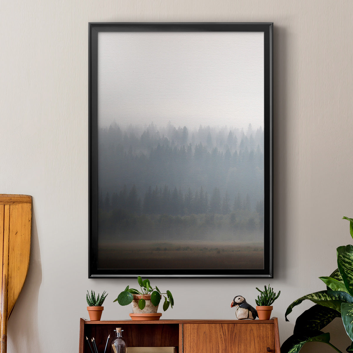 Morning Glow II - Modern Framed Canvas Print