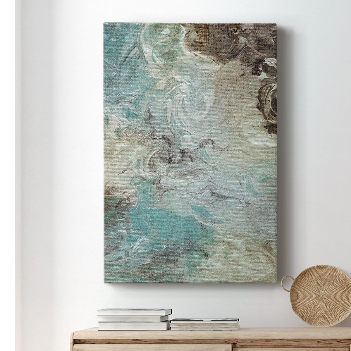 Aqua Marble - Canvas Art Print