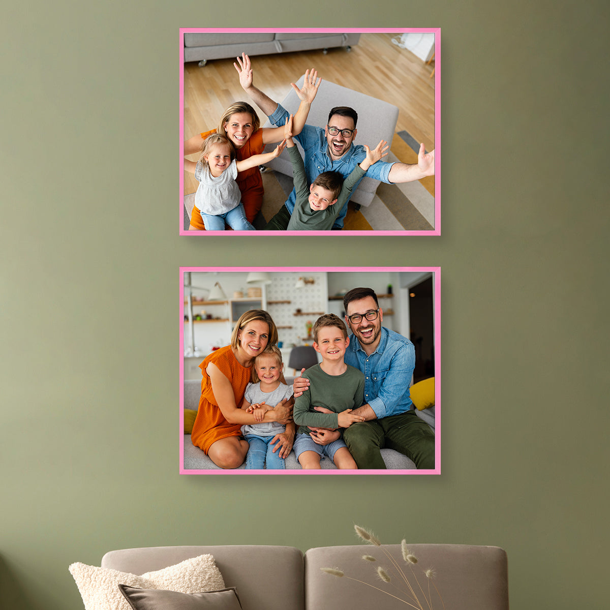 Set of 2 Restickable Custom Framed Photos - 28" x 22"