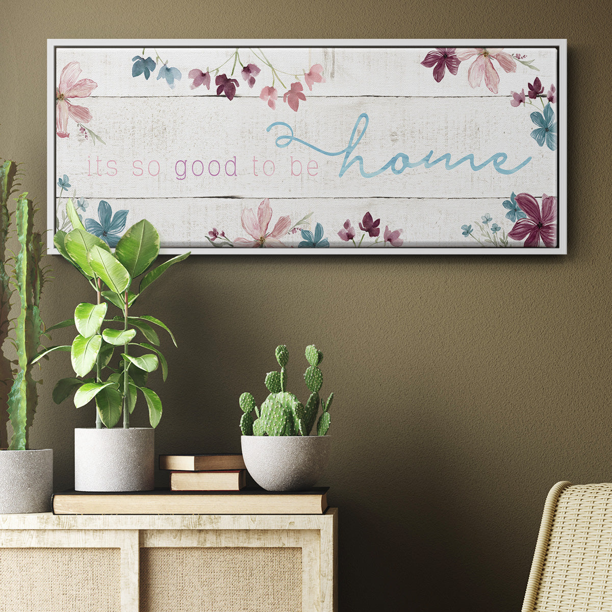 Good To Be Home - Floater Framed Canvas Print