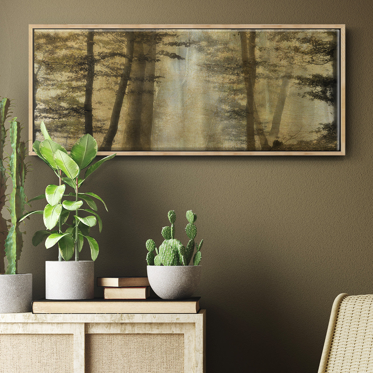 Golden Magic - Floater Framed Canvas Print