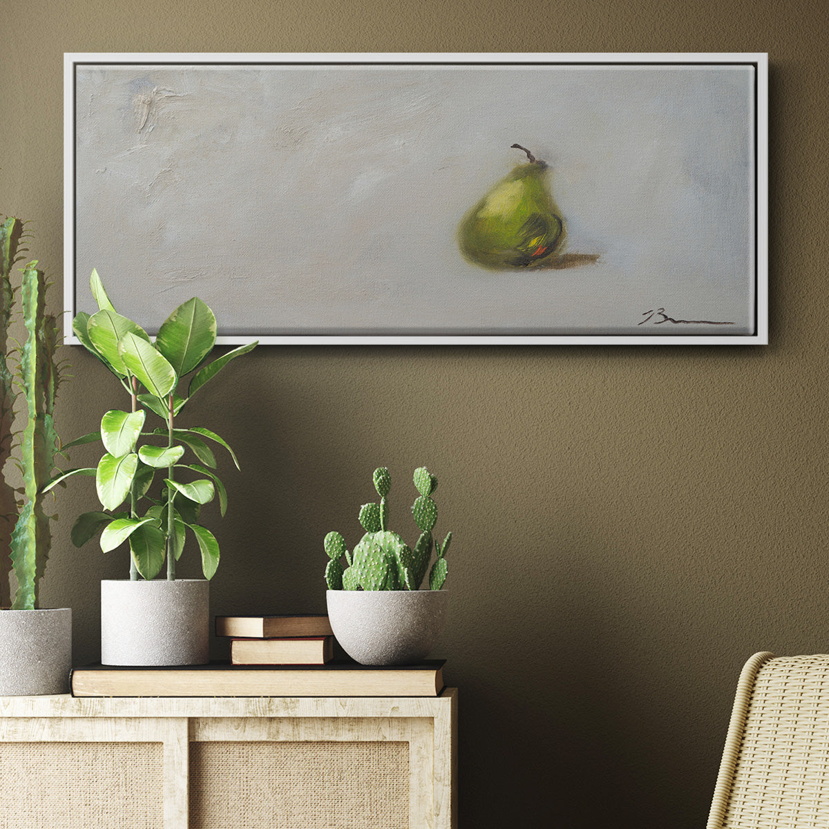 Prickless Pear - Floater Framed Canvas Print