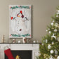 Folk Snowman Forest Collection B Premium Gallery Wrapped Canvas - Ready to Hang