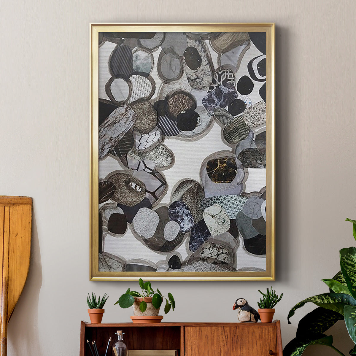 Egyptian Desert - Modern Framed Canvas Print