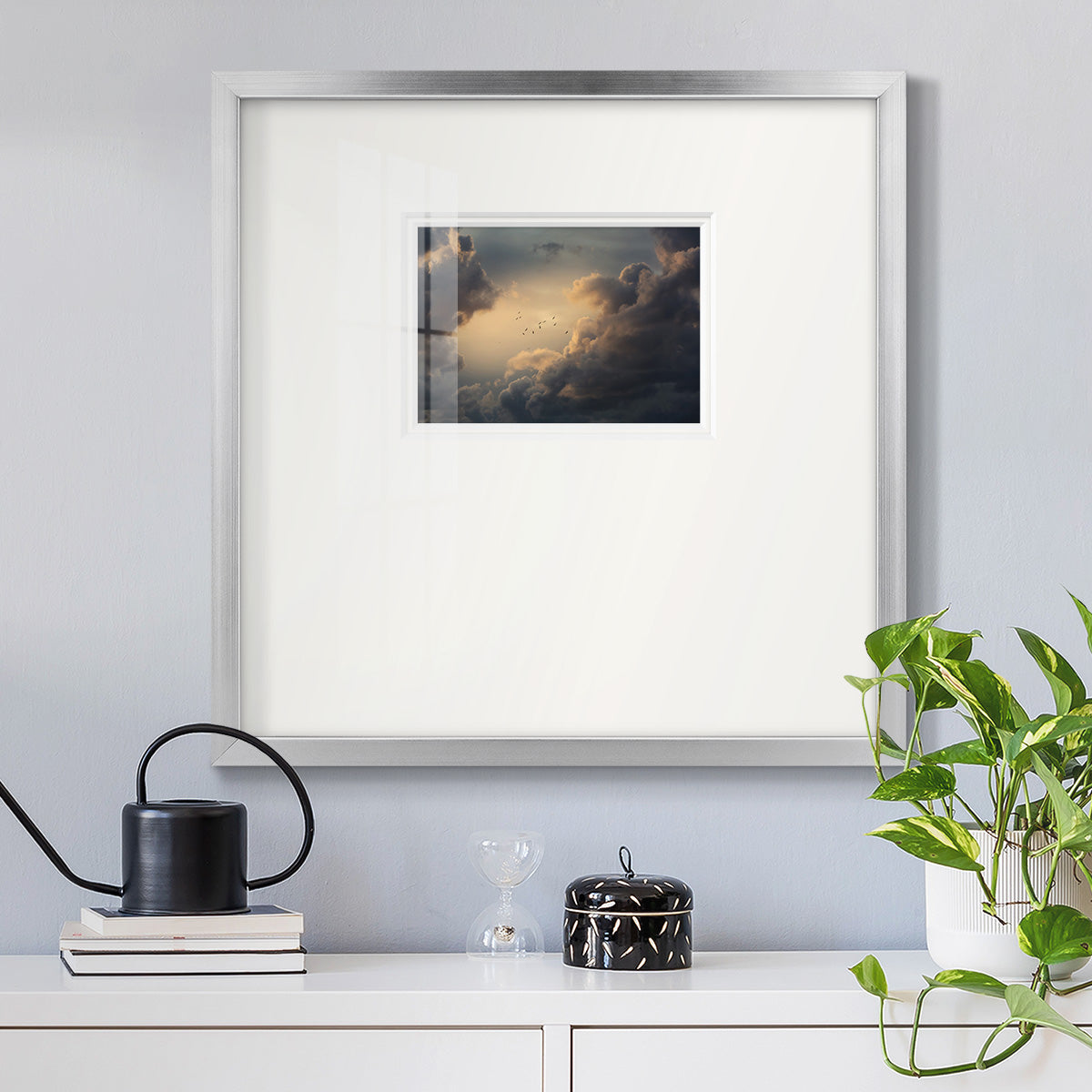 Soaring High Above Premium Framed Print Double Matboard