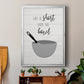 Lick the Bowl - Modern Framed Canvas Print
