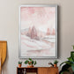 Blush Winter - Modern Framed Canvas Print