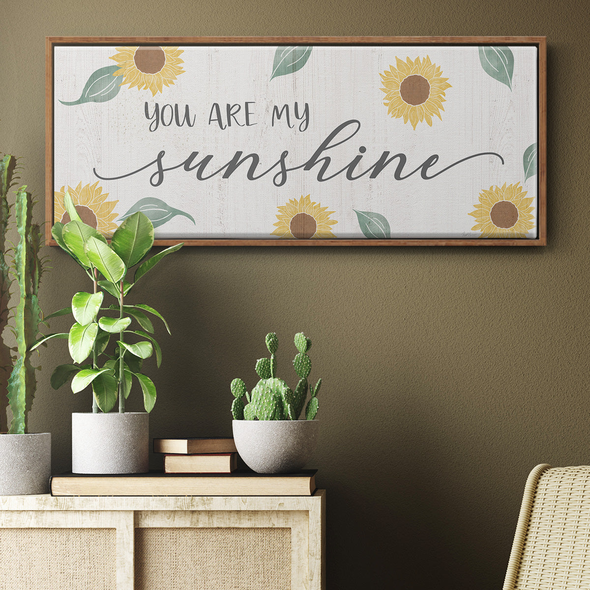 You Are My Sunshine - Floater Framed Canvas Print