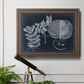 Foliage on Navy I Premium Framed Canvas- Ready to Hang