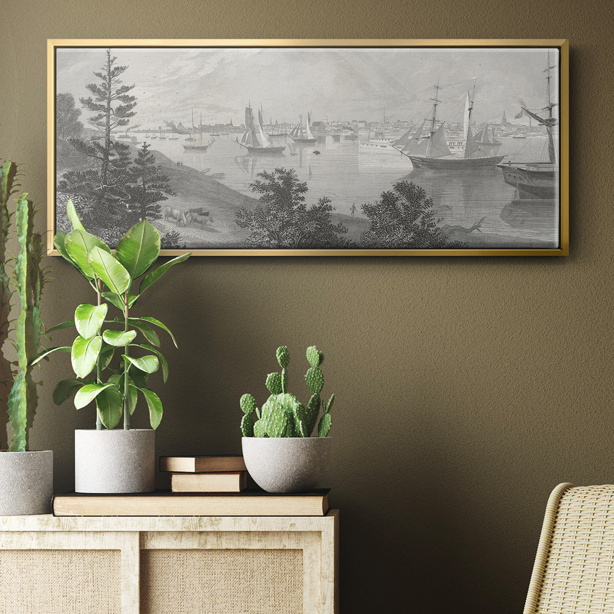 City of Detroit - Floater Framed Canvas Print
