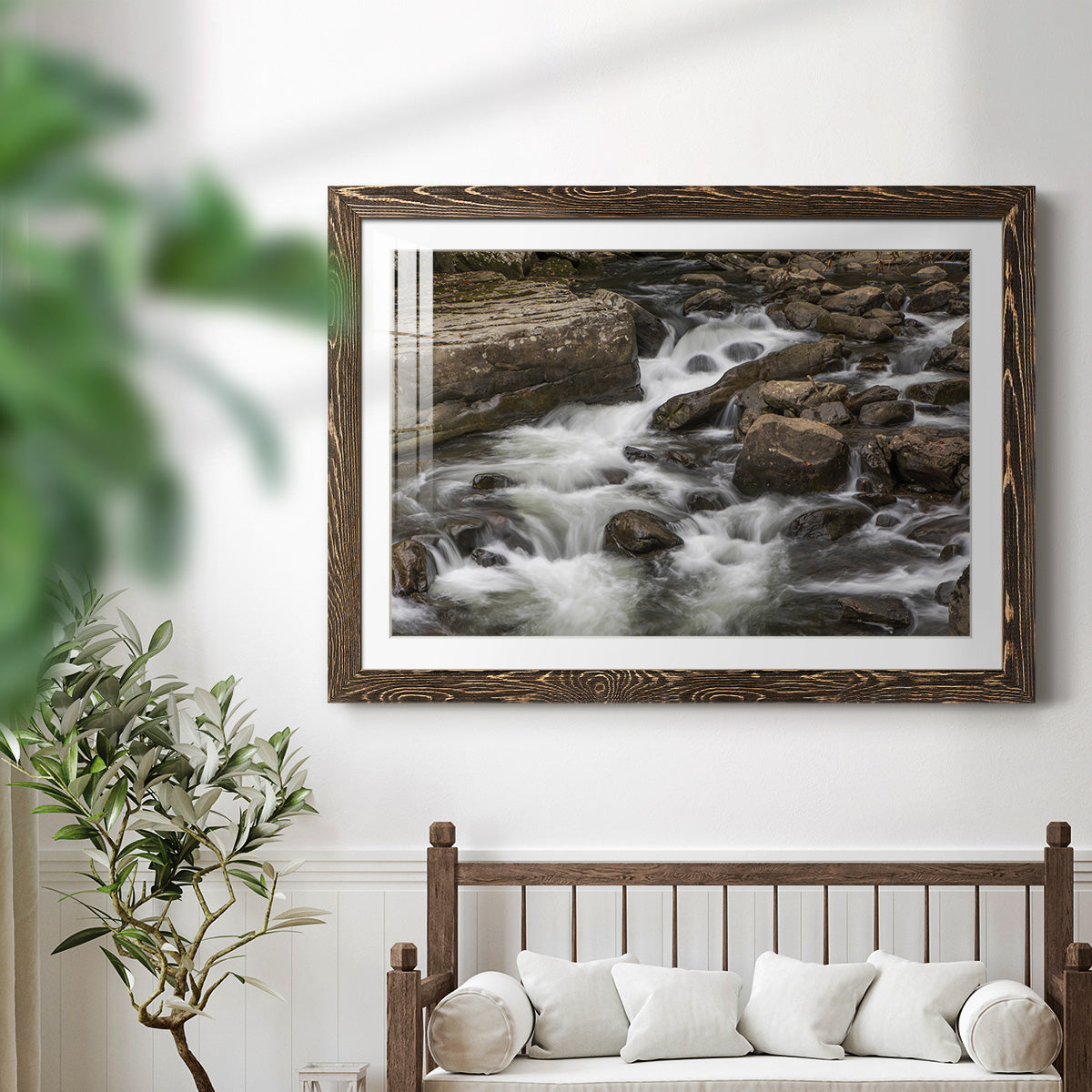 Rushing Calm-Premium Framed Print - Ready to Hang