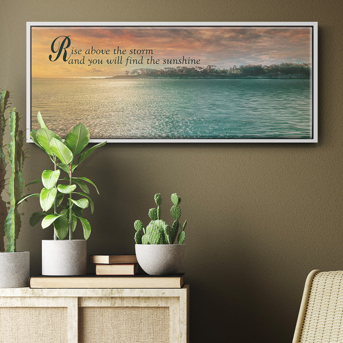 Rise Above - Floater Framed Canvas Print