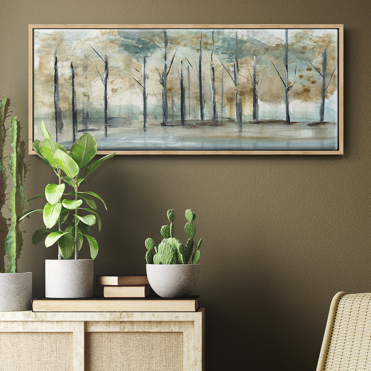 Debruce Light - Floater Framed Canvas Print