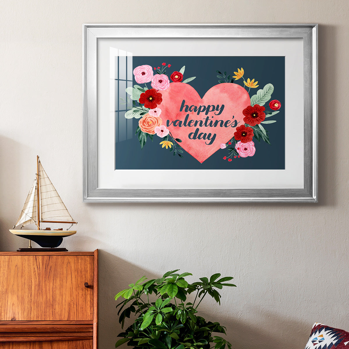 Sweet Hearts Collection A Premium Framed Print - Ready to Hang